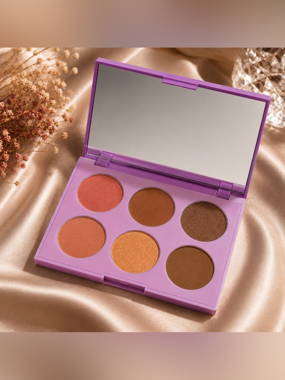 REALHER You Are Brilliant Pro Blush Palette 6 Pan Makeup Palette Used Once